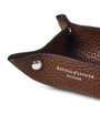 Mini Grained Leather Tidy Tray (9.5cm x 9.5cm)