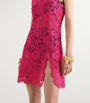 Multi Lace One-Shoulder Mini Dress