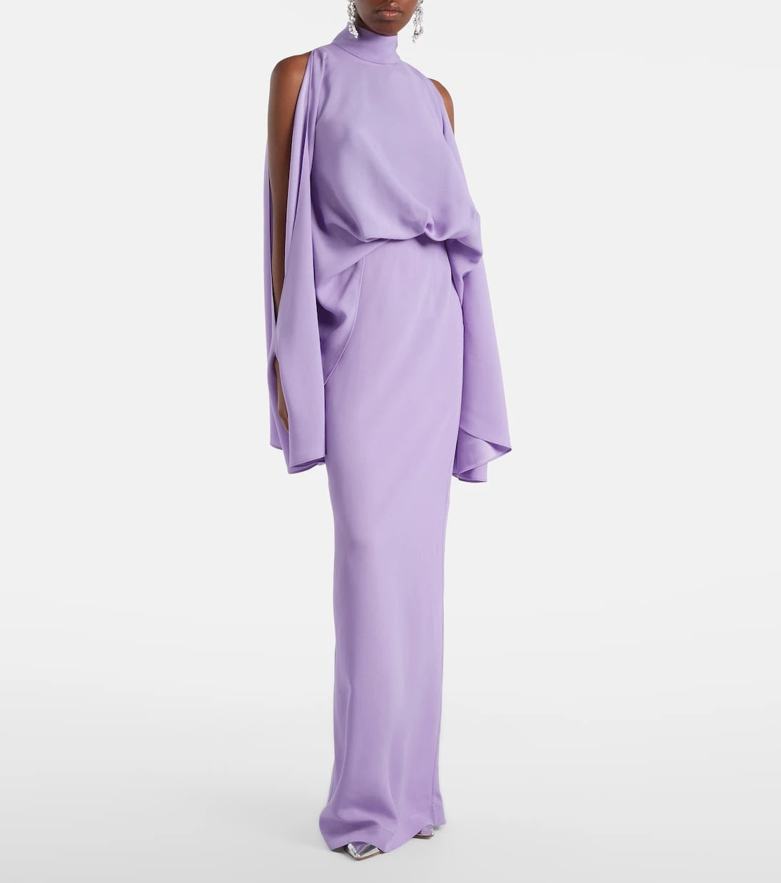 Taller Marmo - Bacall draped satin gown