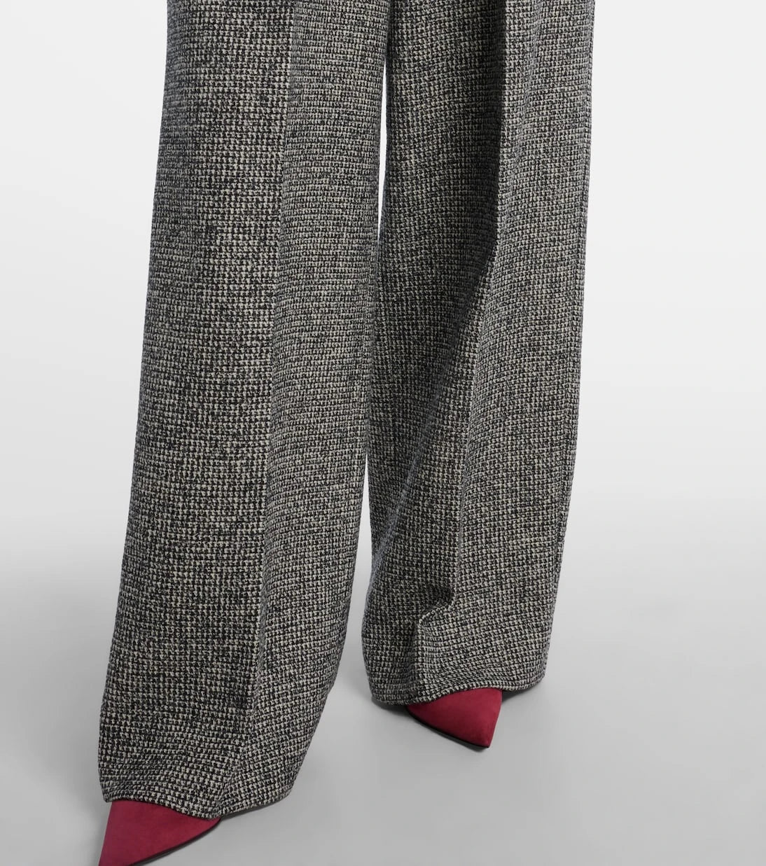 Dolce&Gabbana - Pleated wool-blend wide-leg pants