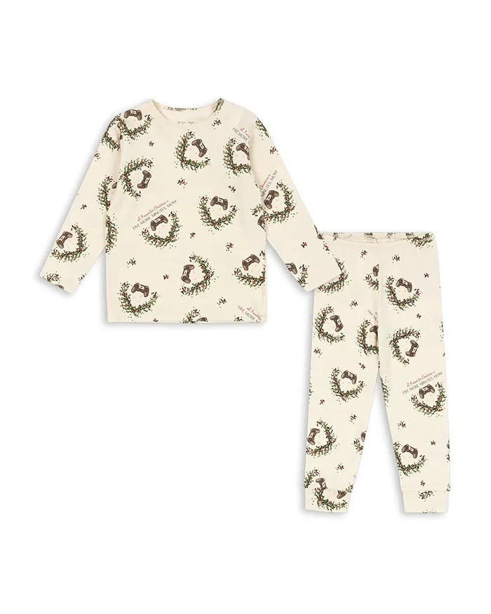 Konges Sløjd BASIC BLOUSE/PANTS SET GOTS Çocuk Pijama Seti