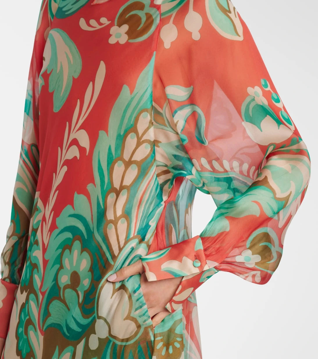 Etro - Printed silk maxi dress