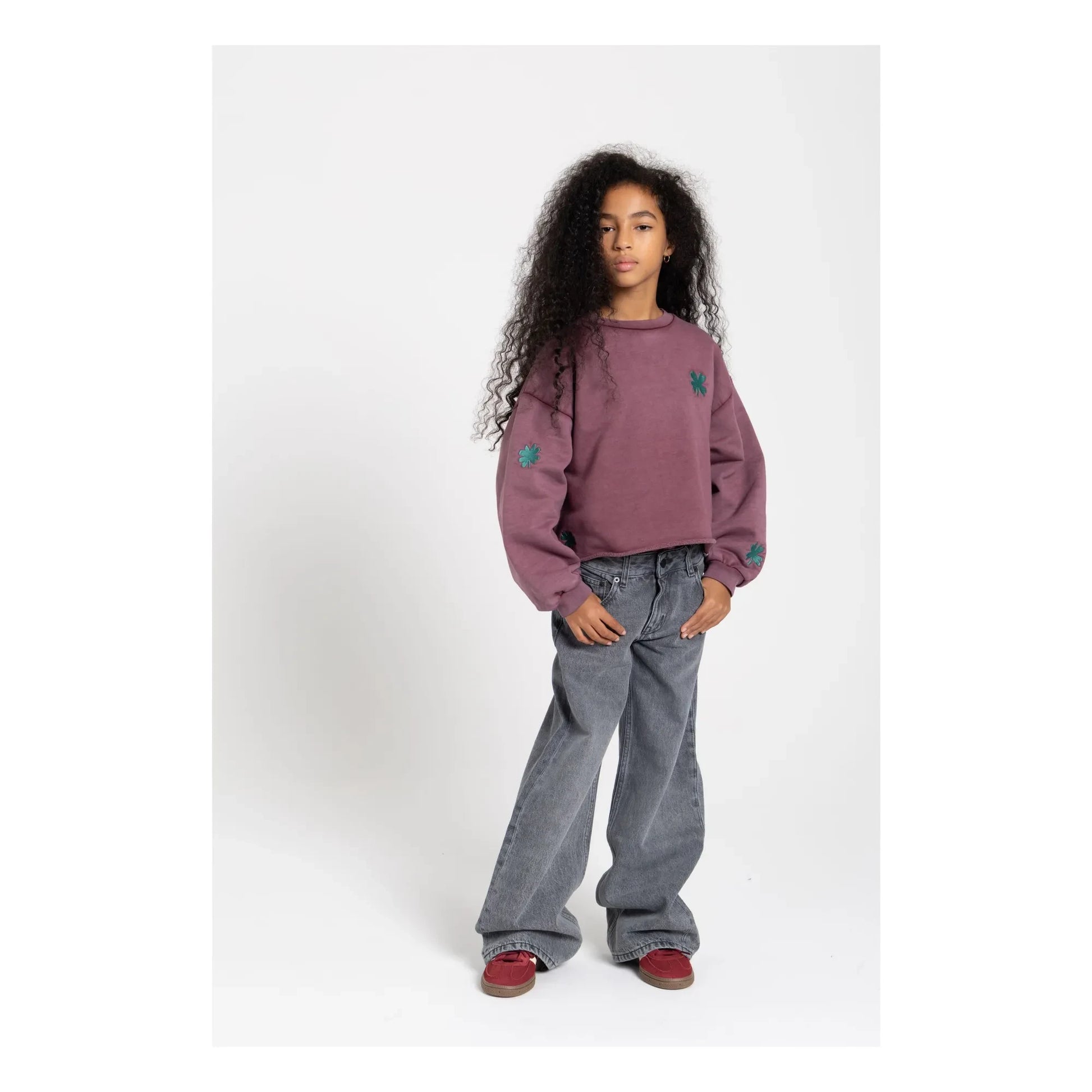 Finger in the nose - Jean Large April | Denim grey