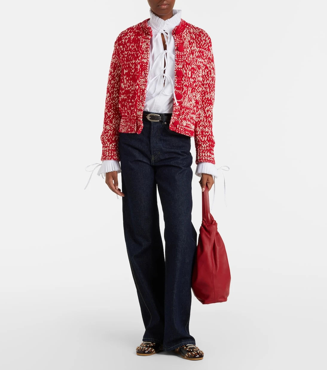Dries Van Noten - سترة كارديغان من مزيج القطن