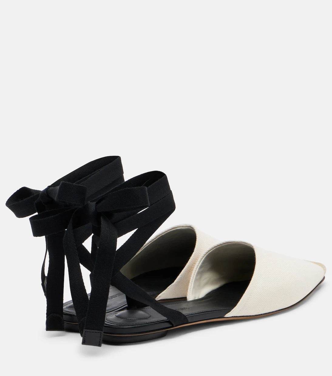 Jacquemus - Embroidered canvas flats