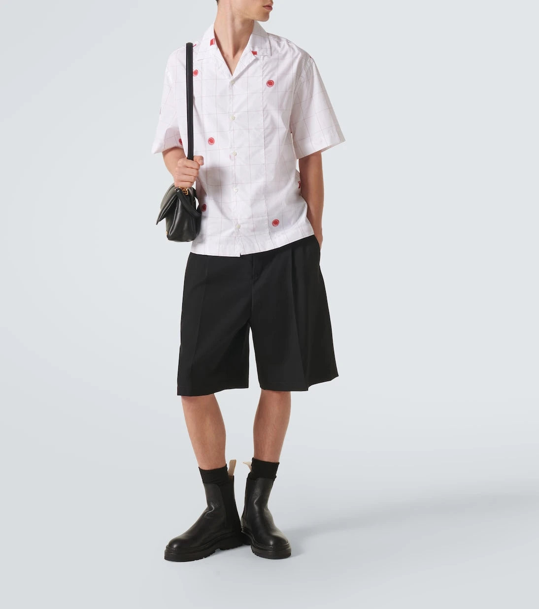 Jacquemus - Checked cotton jacquard bowling shirt