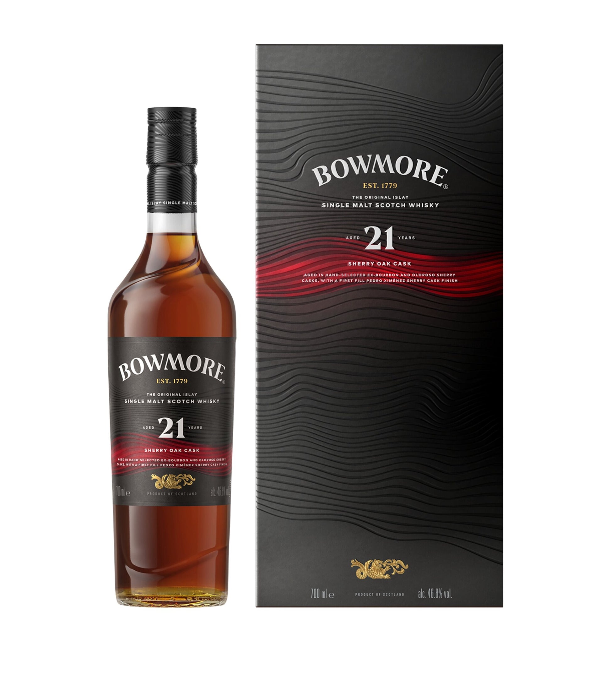 Bowmore 21-Year-Old Sherry Oak Cask Single-Malt Scotch Whisky (70cl)