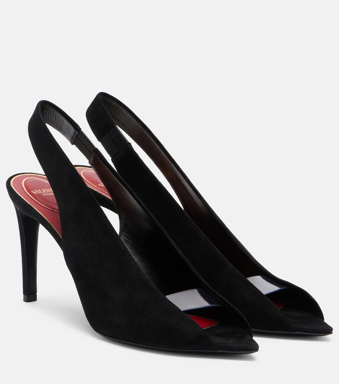Valentino Garavani - Révélé suede peep-toe pumps