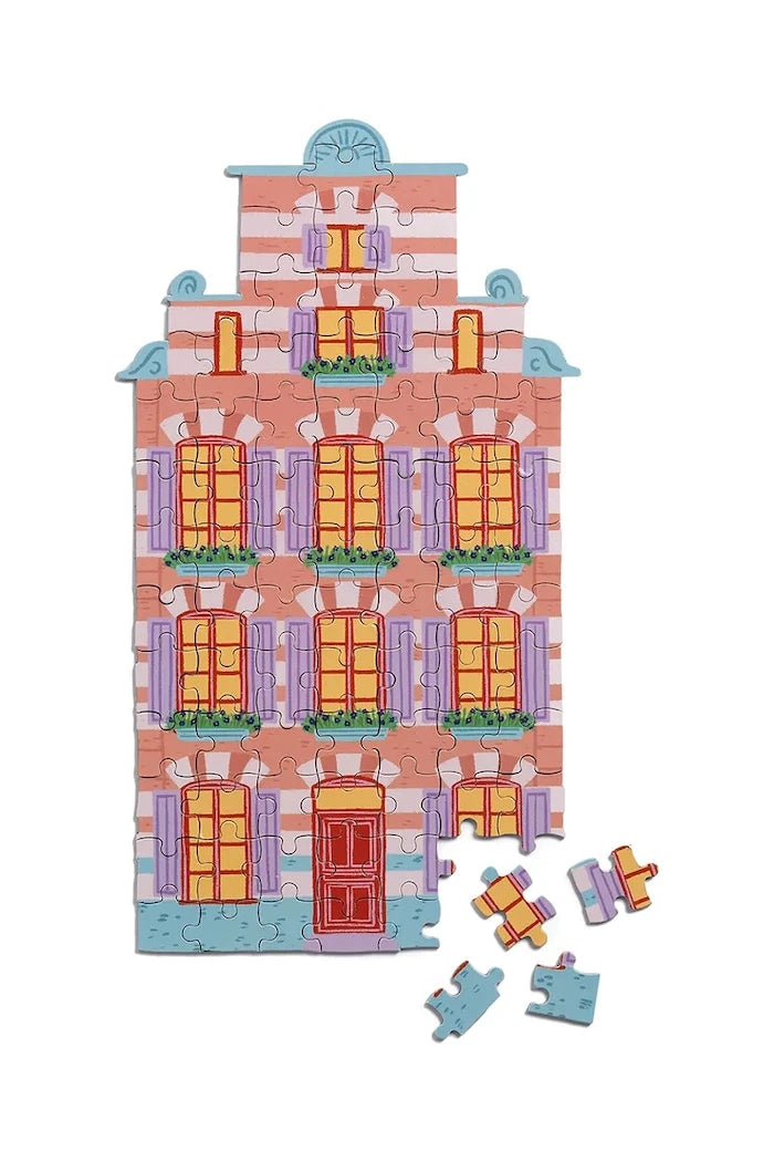 Пъзел &k amsterdam Canal House Stairs 84 elementy