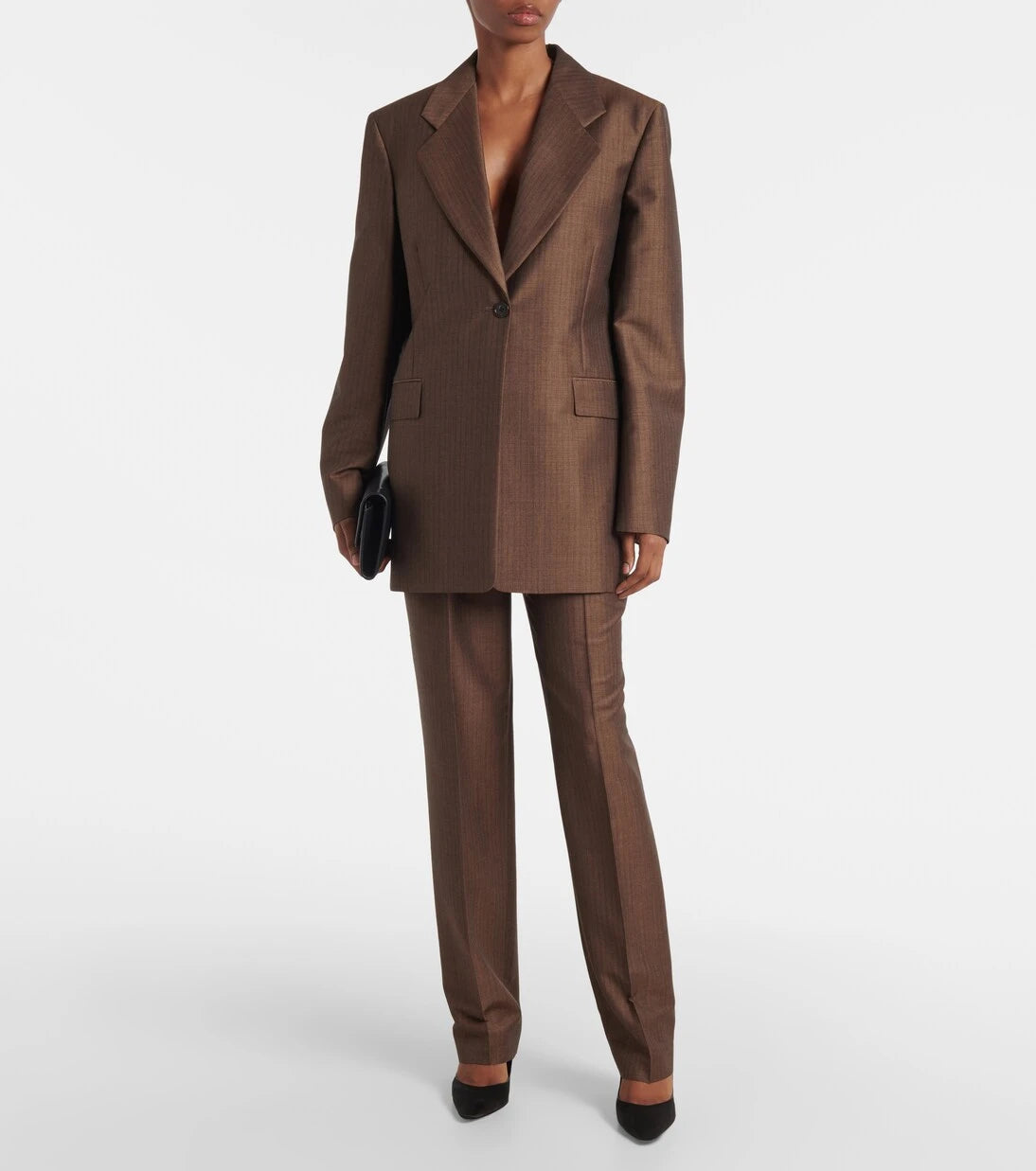 The Row - Norbert mohair and wool straight pants