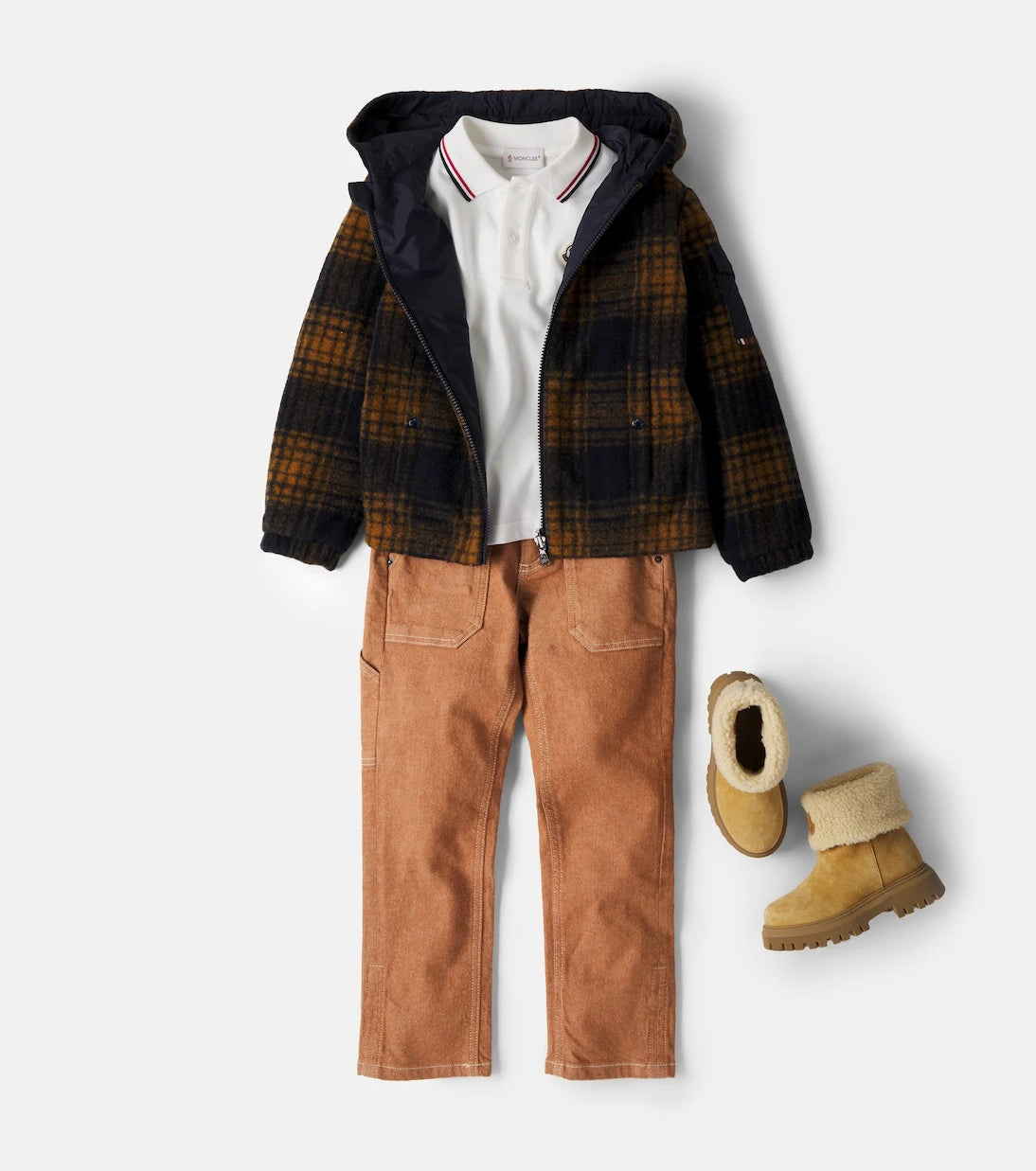 Moncler Enfant - Aubrac reversible checked jacket
