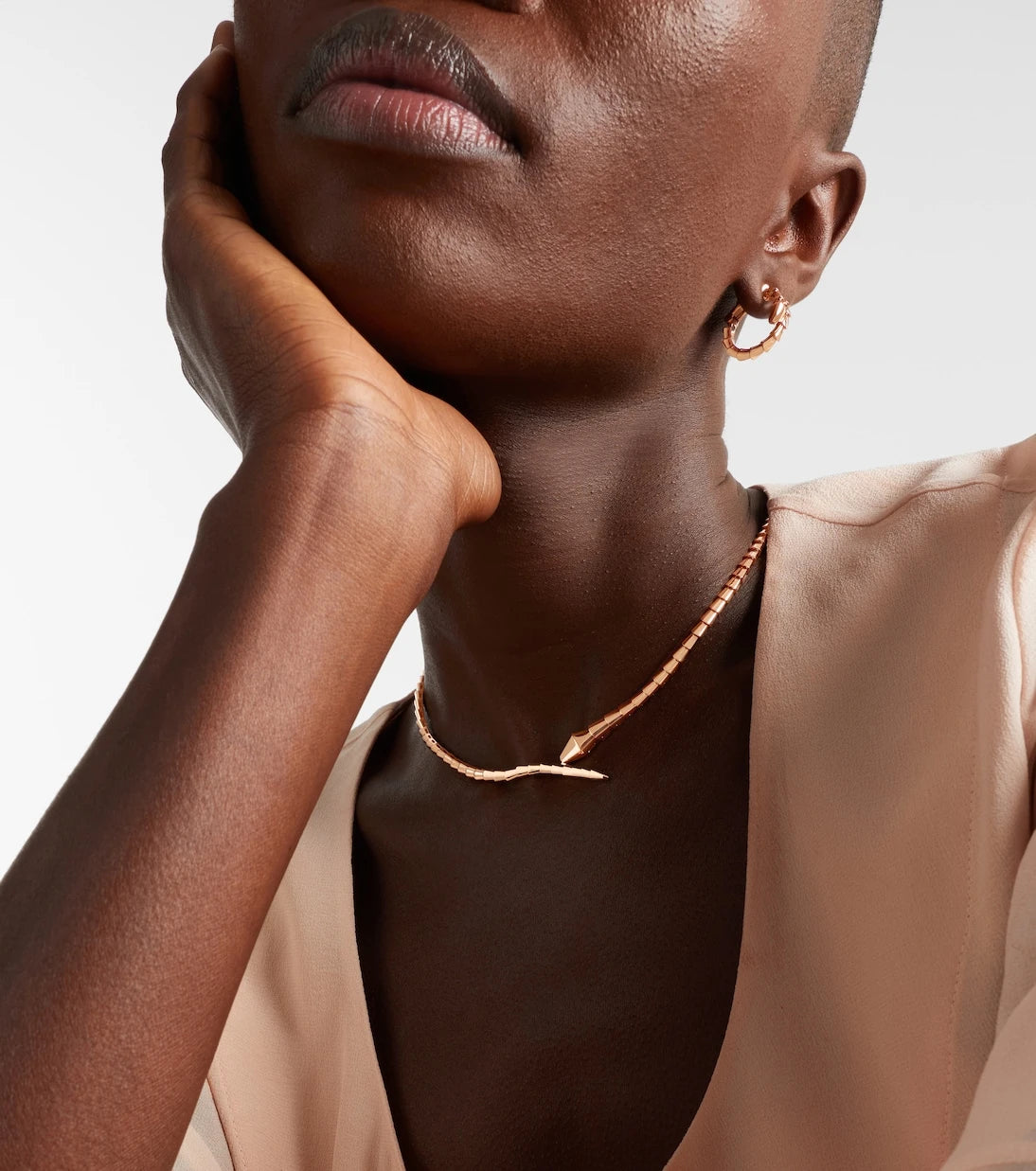 Bvlgari - Serpenti Viper 18kt rose gold necklace