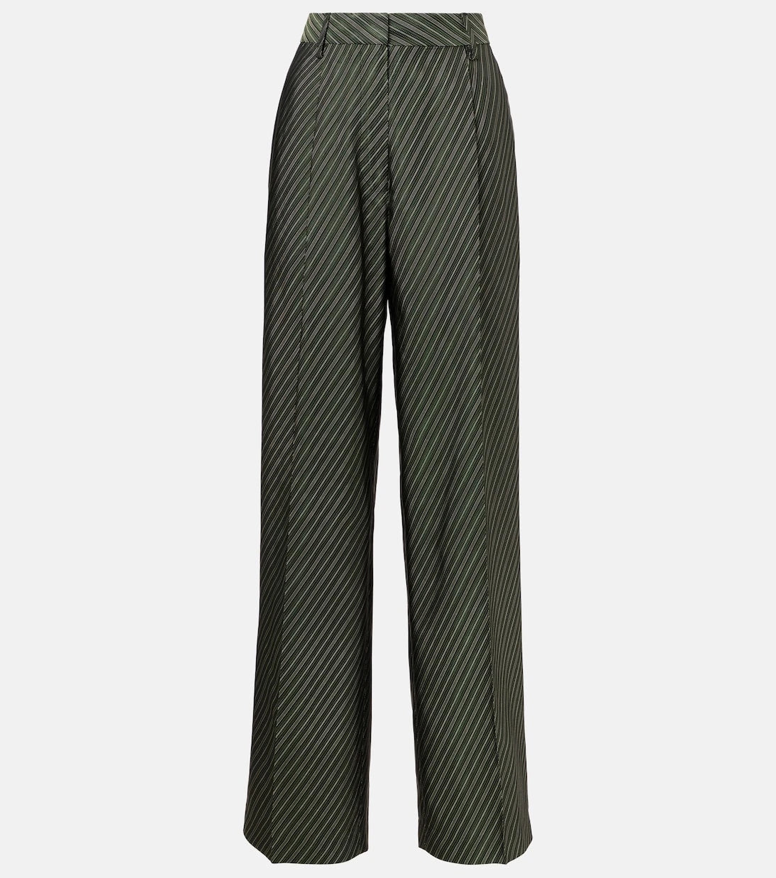 Dries Van Noten - Striped high-rise wide-leg pants