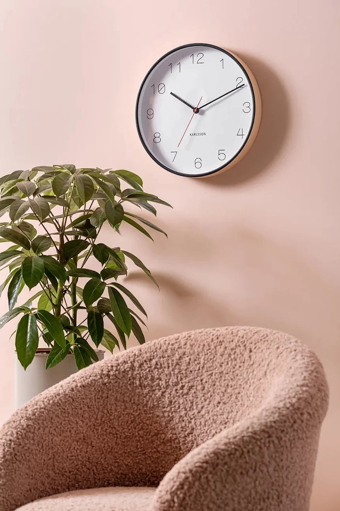 Karlsson duvar saati ahşap 40 cm