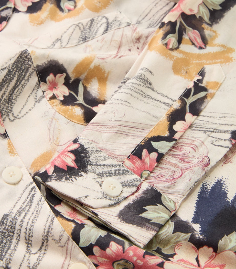 Organic Cotton Love Print Long Pyjamas