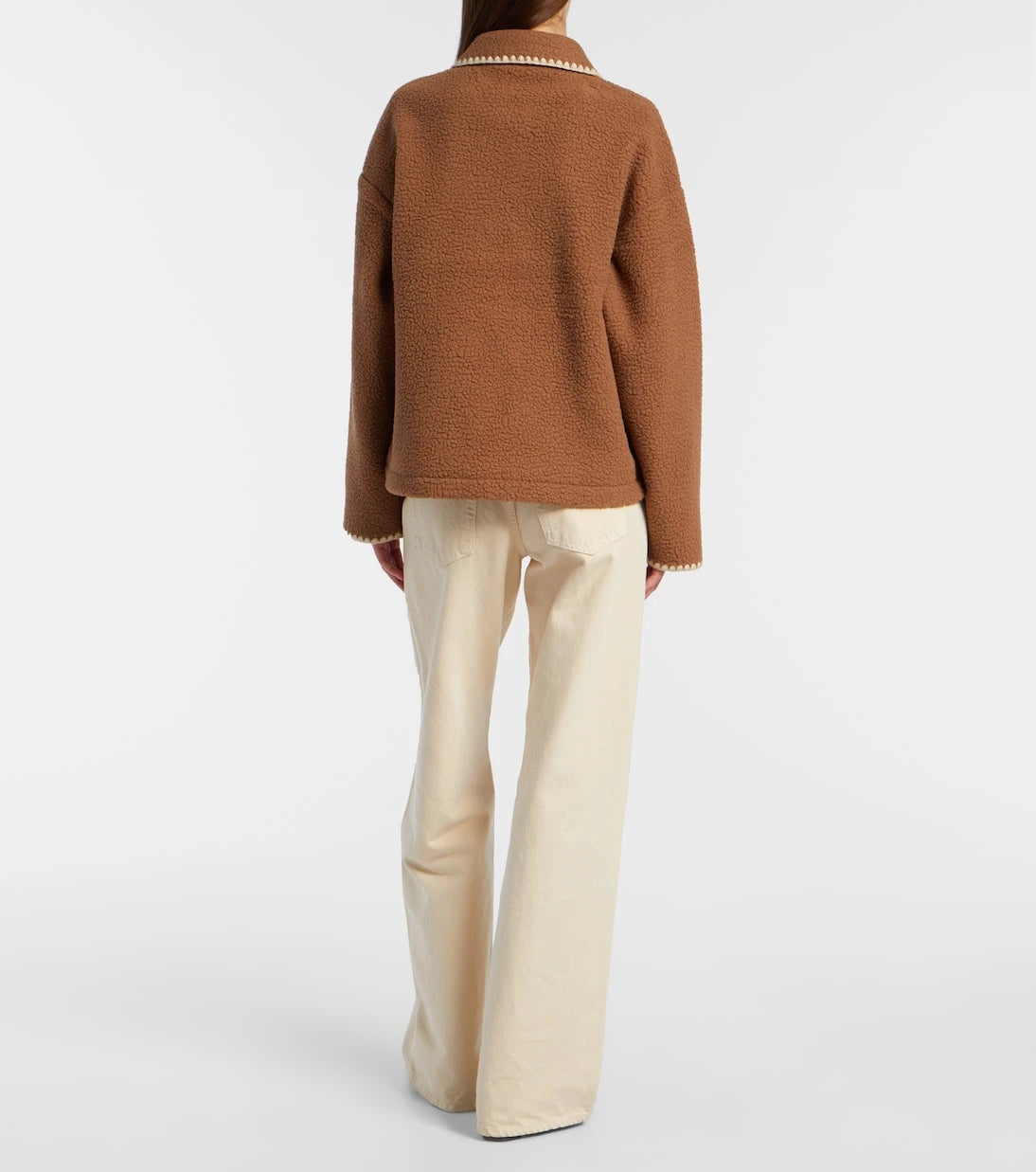 Varley - Ruiko embroidered fleece zip-up jacket
