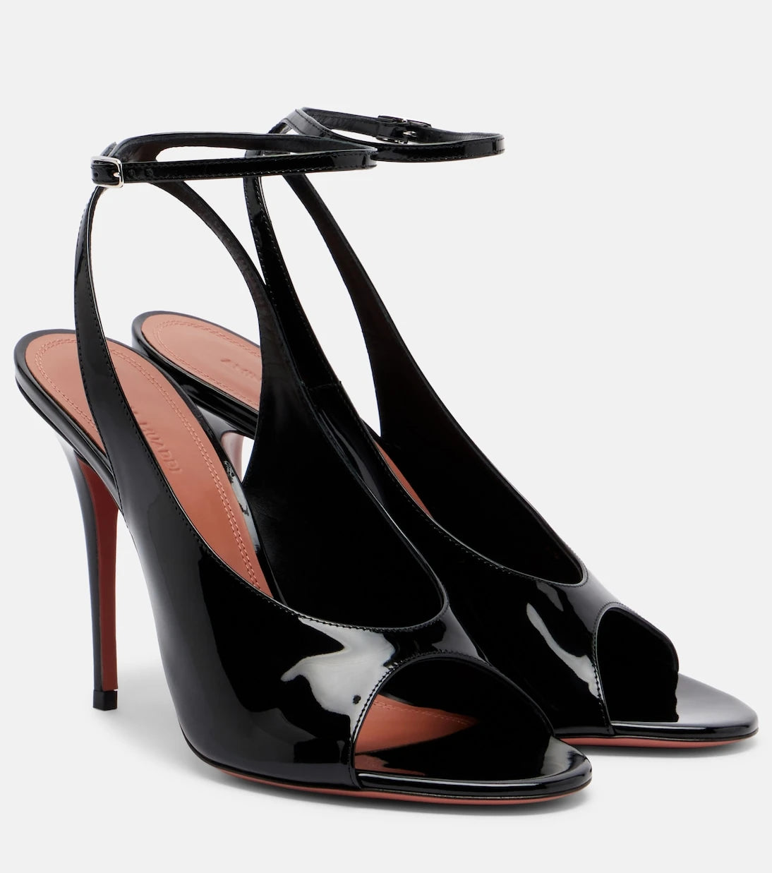 Amina Muaddi - Anok patent leather slingback sandals
