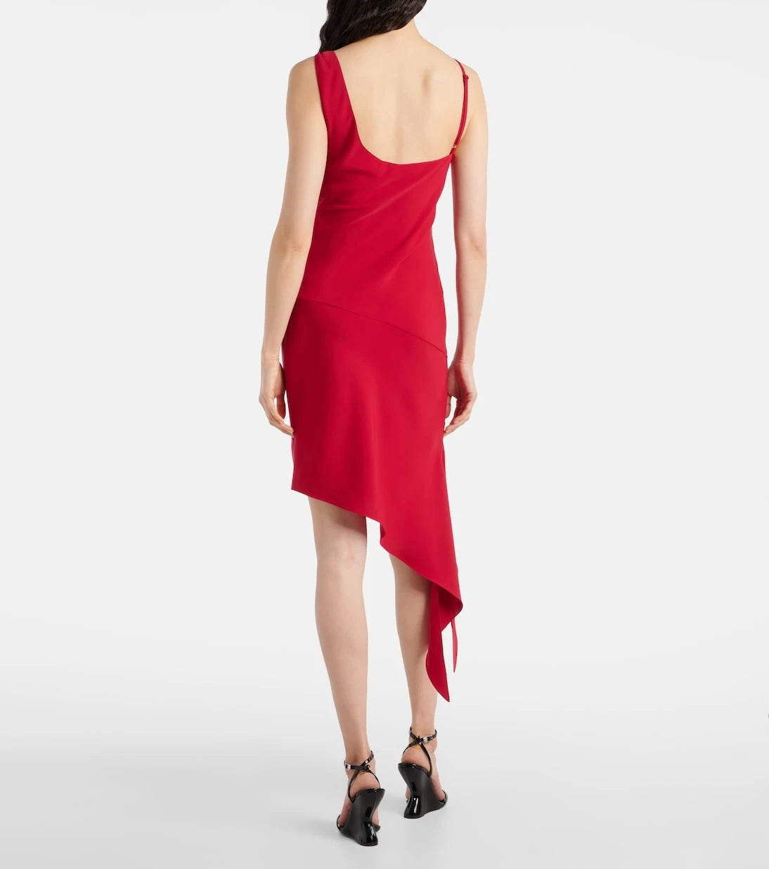 Courrèges - Scarf-detail asymmetric minidress