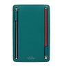 Blue Panama Leather Multi-Zip Wallet