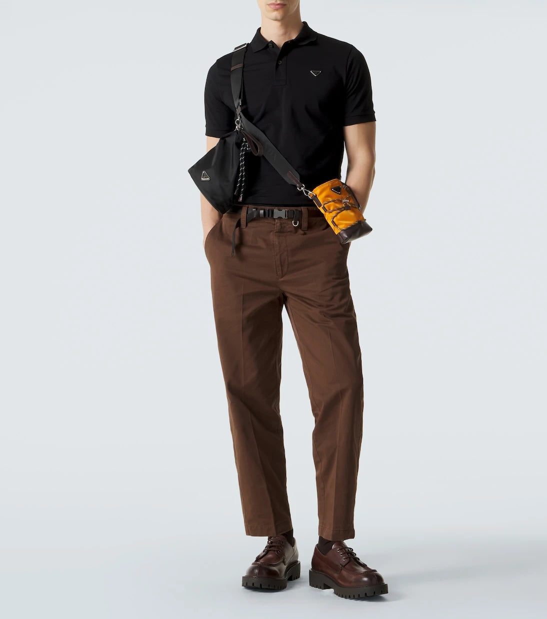 Prada - Cotton piqué polo shirt