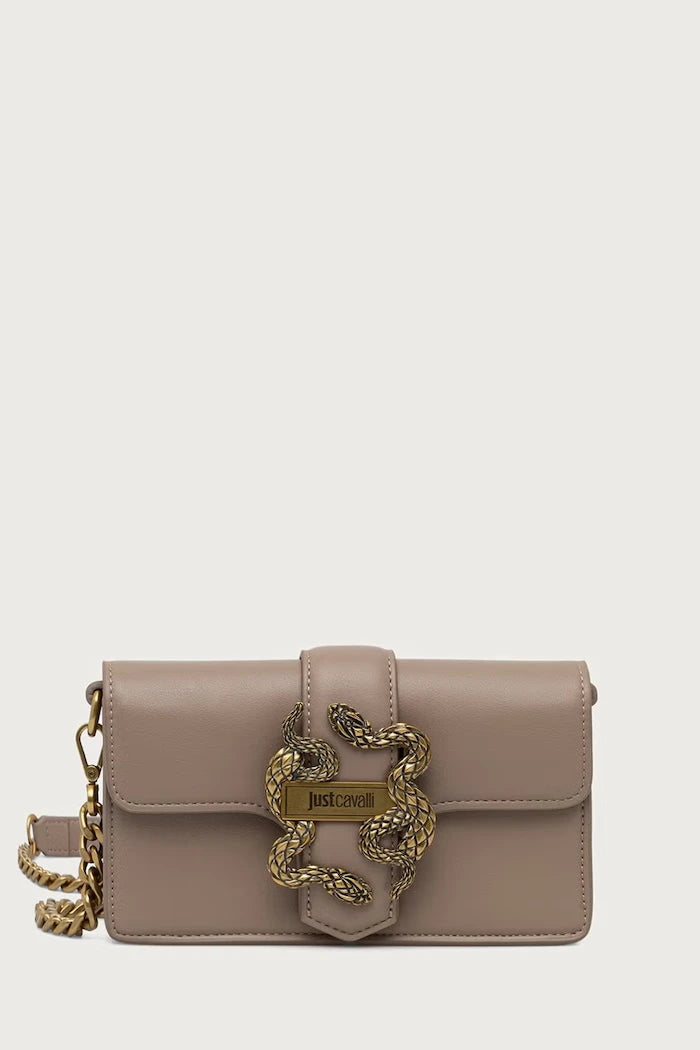 Just Cavalli suni deri kadın crossbody çanta