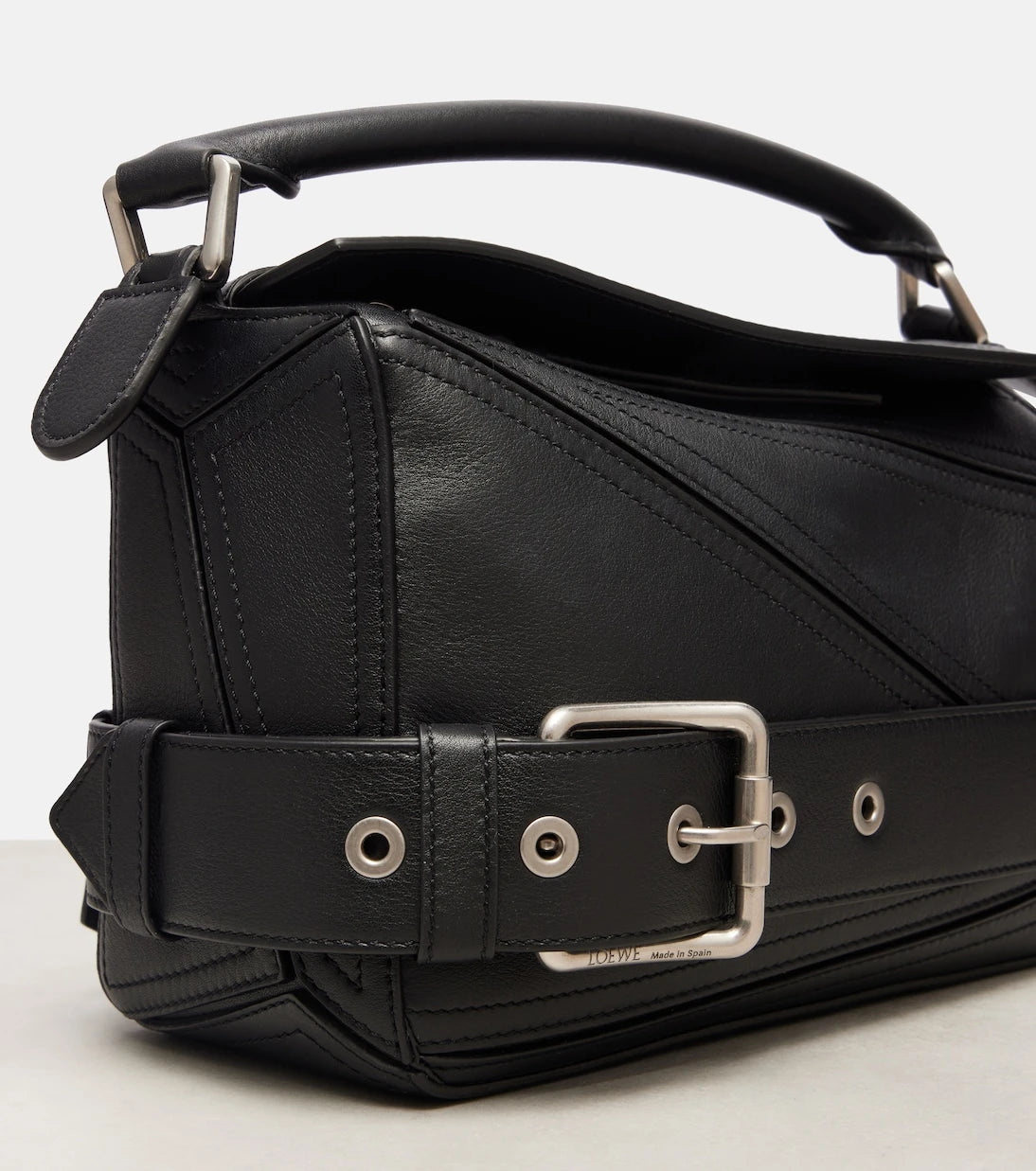 Loewe - Puzzle Biker Small leather tote bag