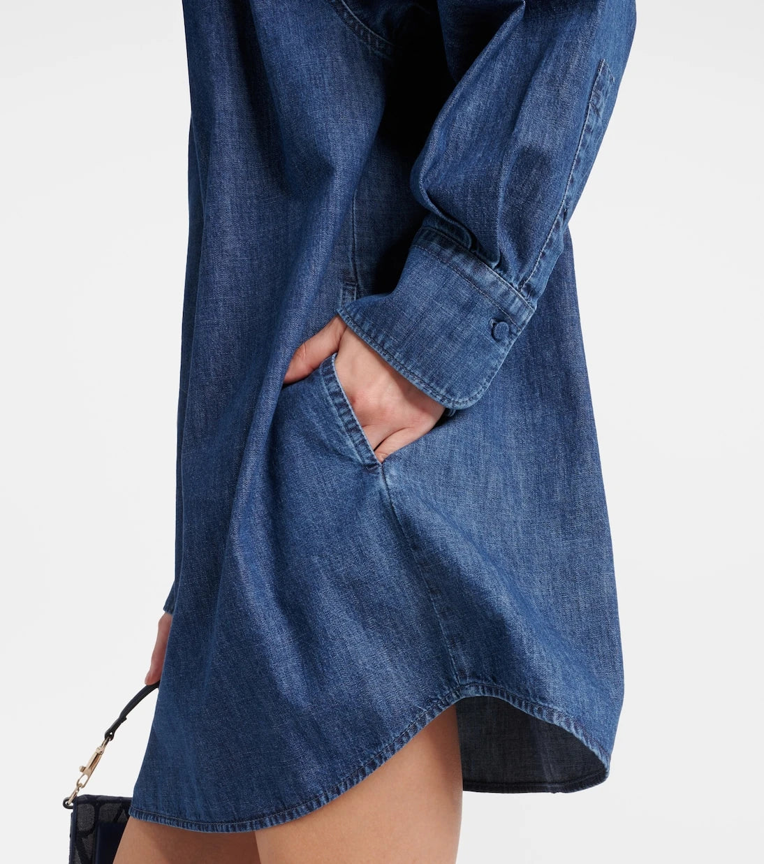 Valentino - VGold chambray denim shirt dress