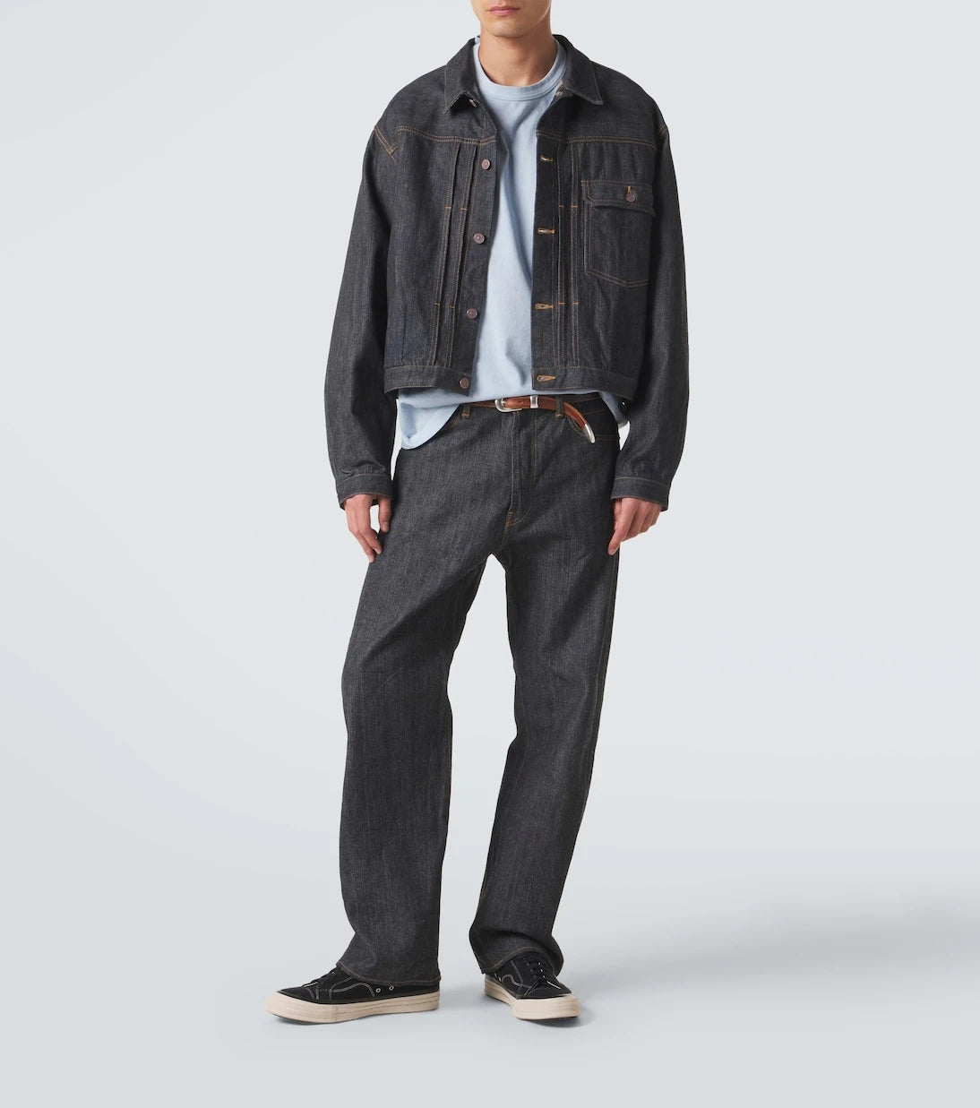 Visvim - تي شيرت مونـدو كبير الحجم من قطن الجيرسيه