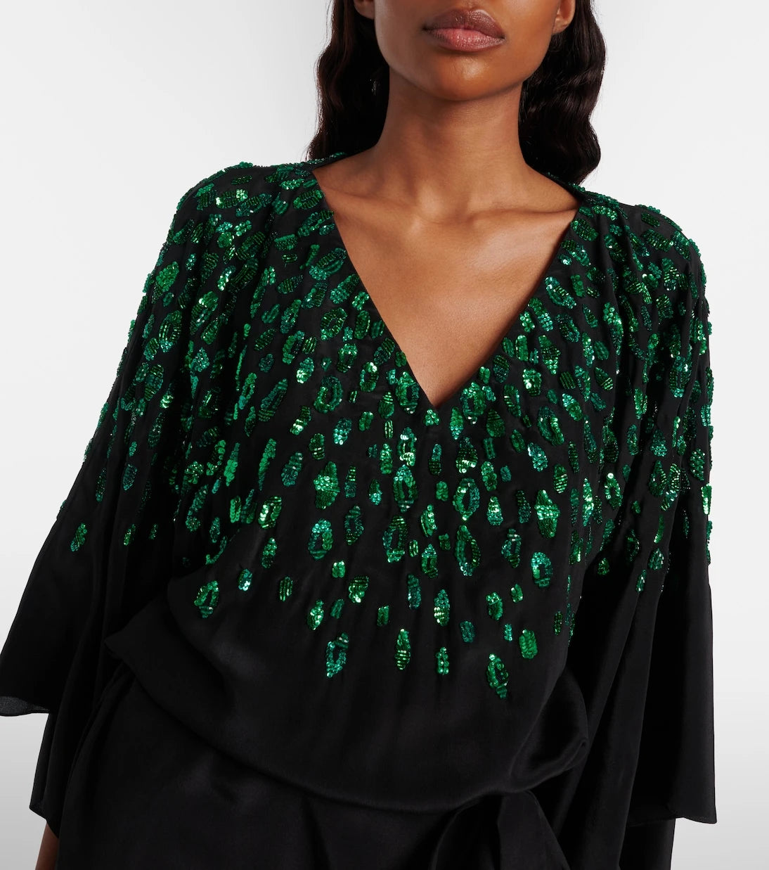 Roberto Cavalli - Sequined silk gown