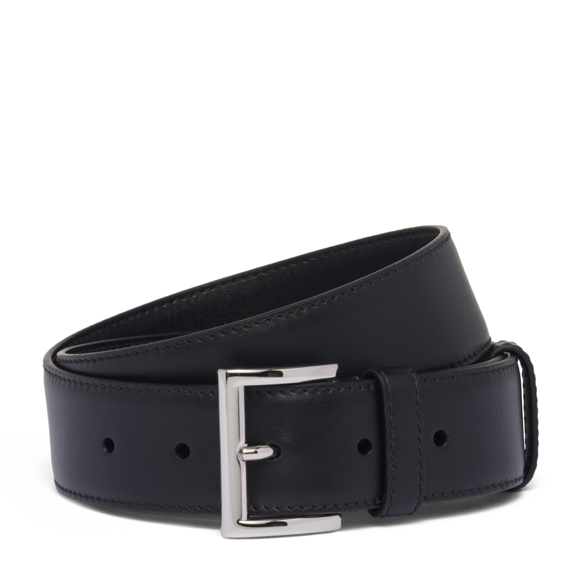 Prada Black Leather Belt