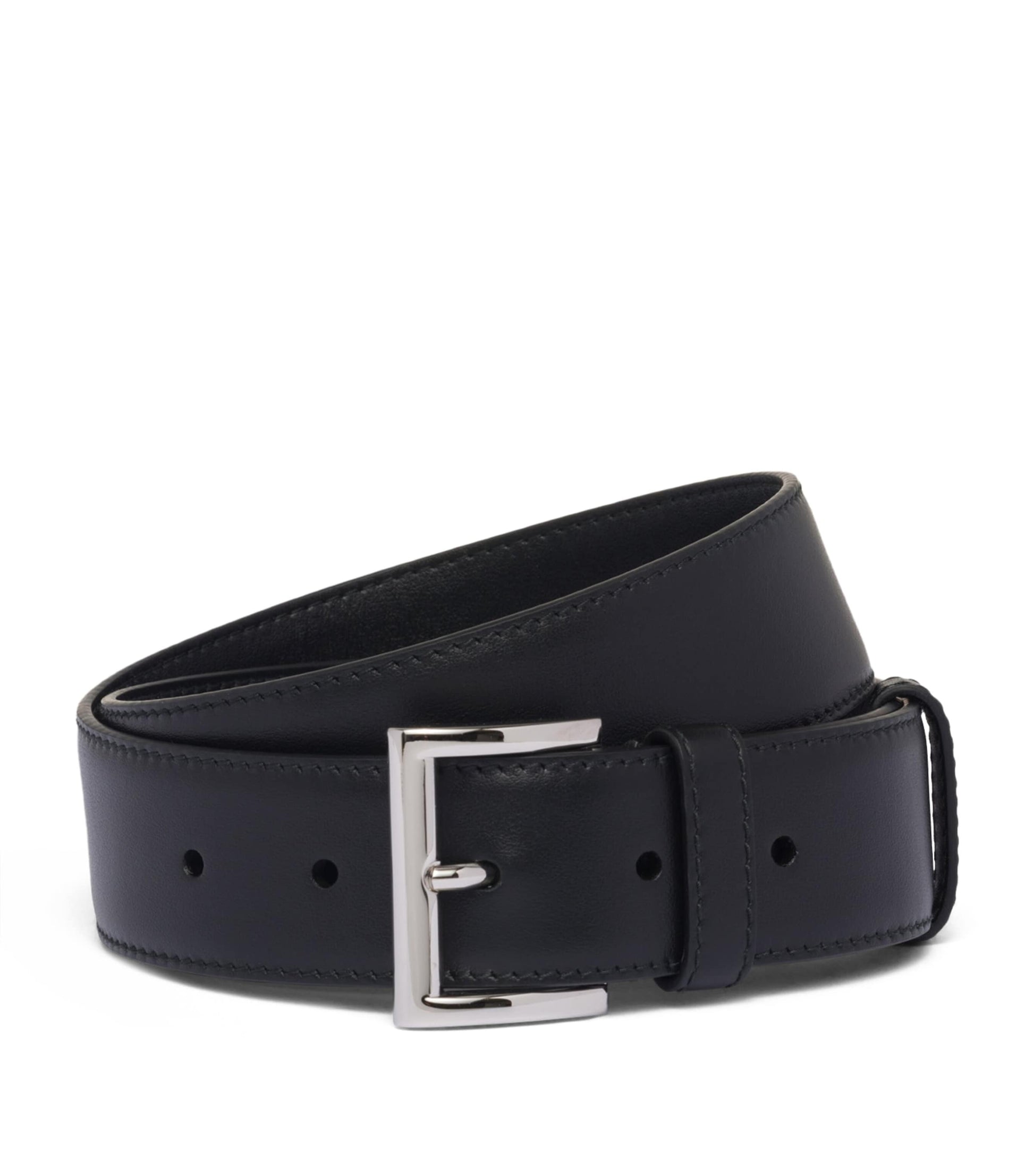 Prada Black Leather Belt