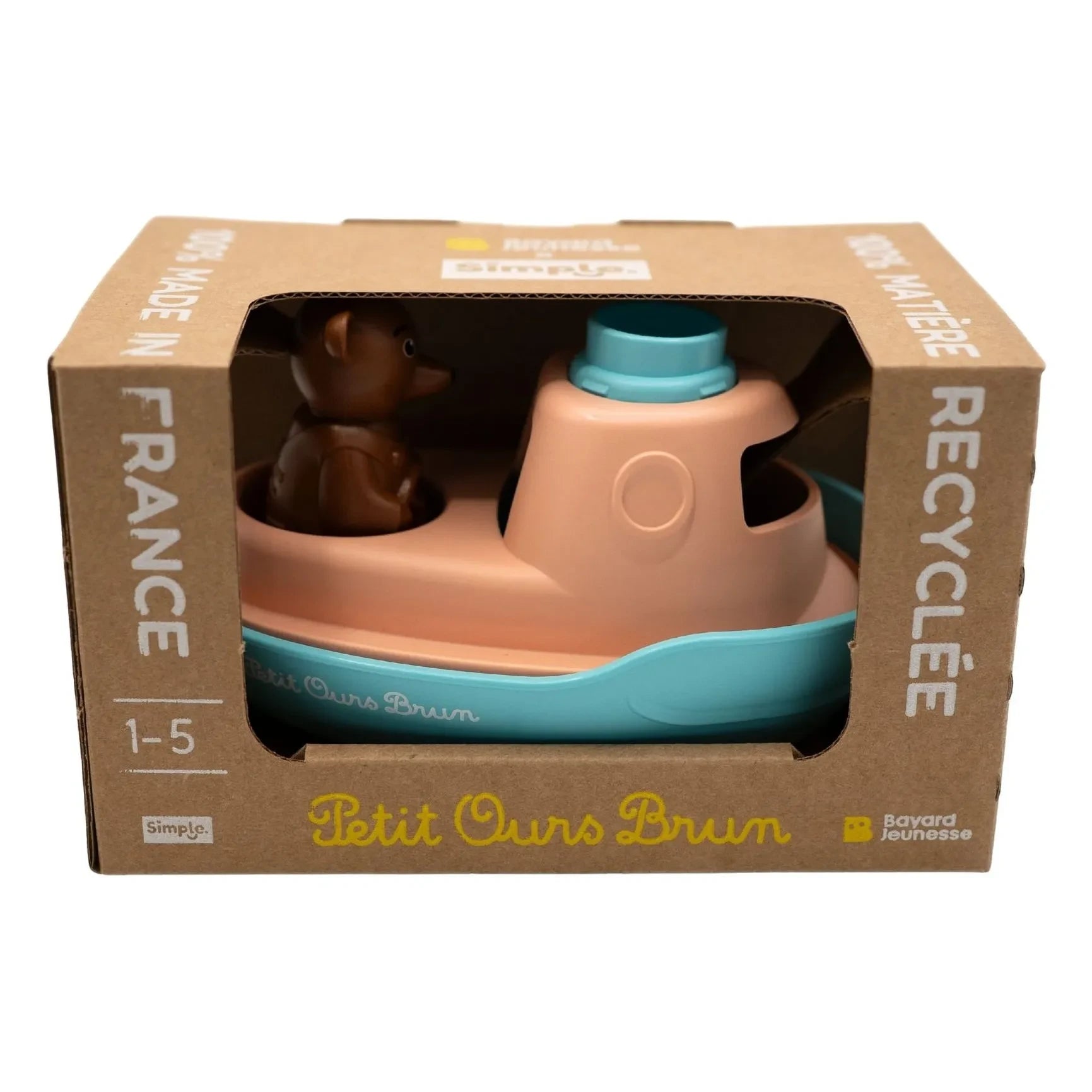 Simple - Bath boat - Single x Little Brown Bear | Blue