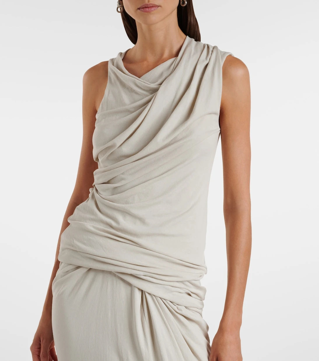 Entire Studios - Draped cotton-blend top