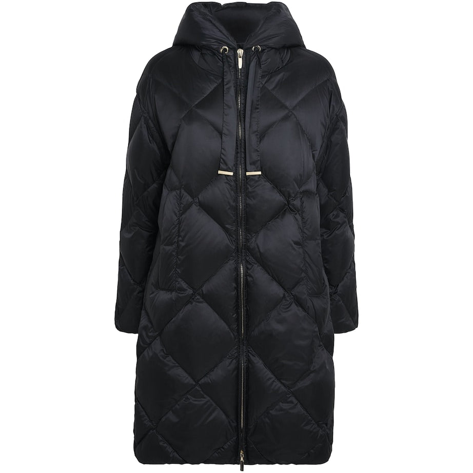 Max Mara Black Down Water-Resistant The Cube Coat
