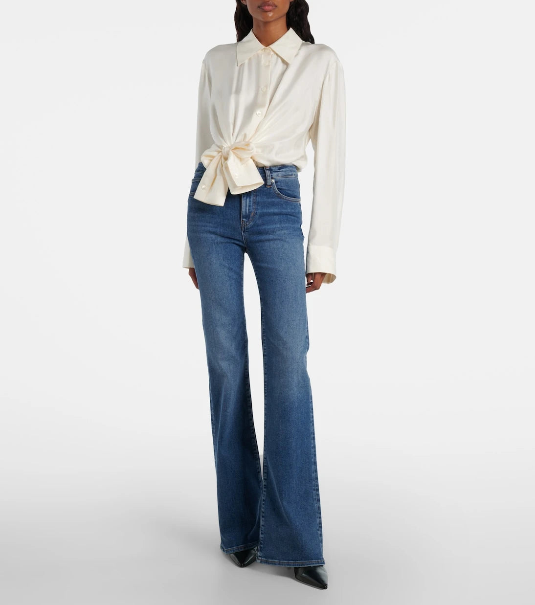 Frame - Icon Long mid-rise flared jeans