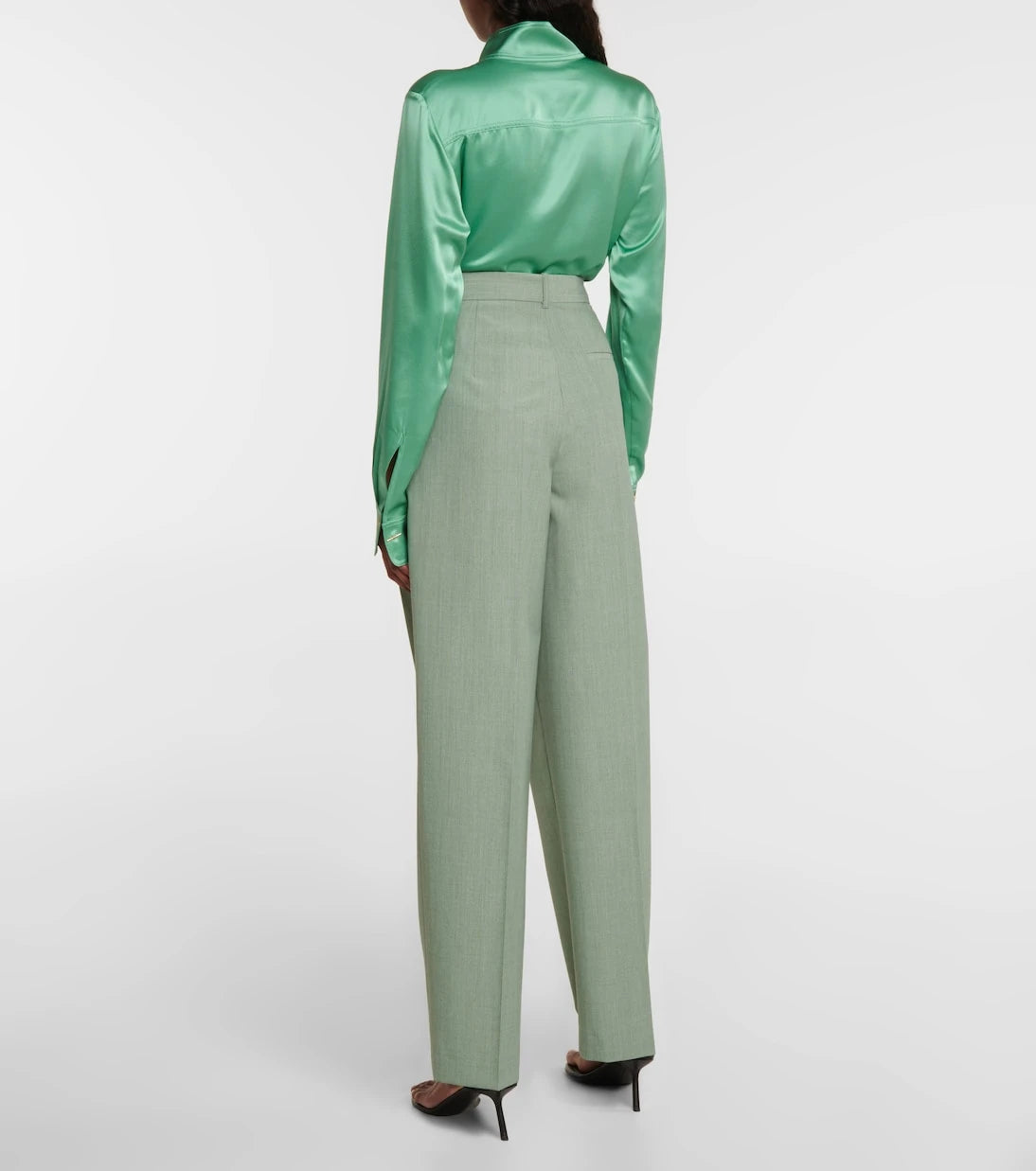 Victoria Beckham - High-rise pleated wide pants