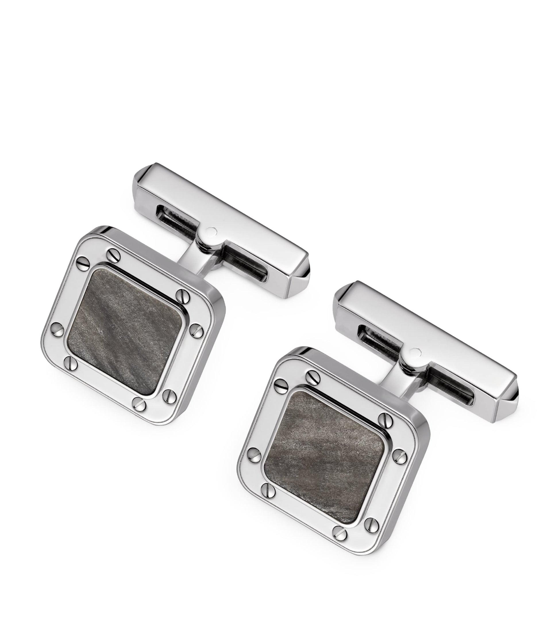 Sterling Silver Santos de Cartier Cufflinks