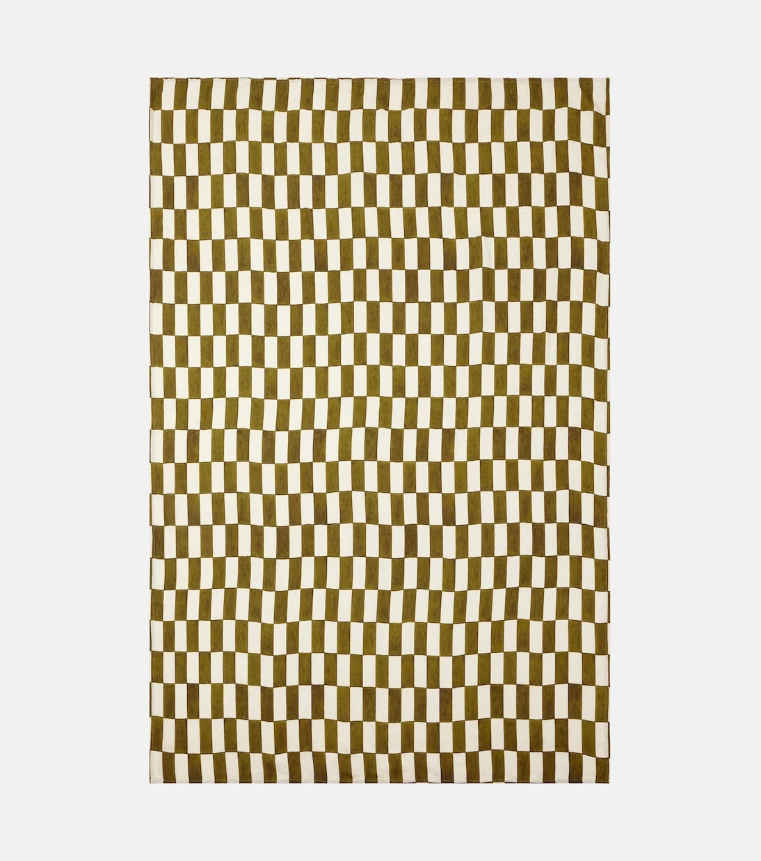 Once Milano - Checked linen tablecloth