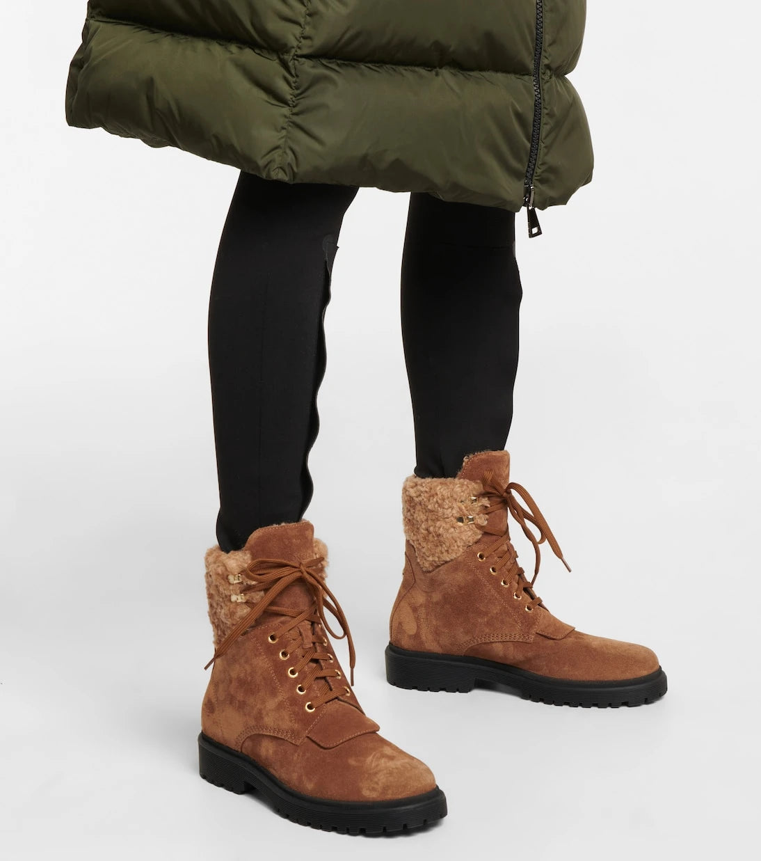Moncler - Patty suede ankle boots