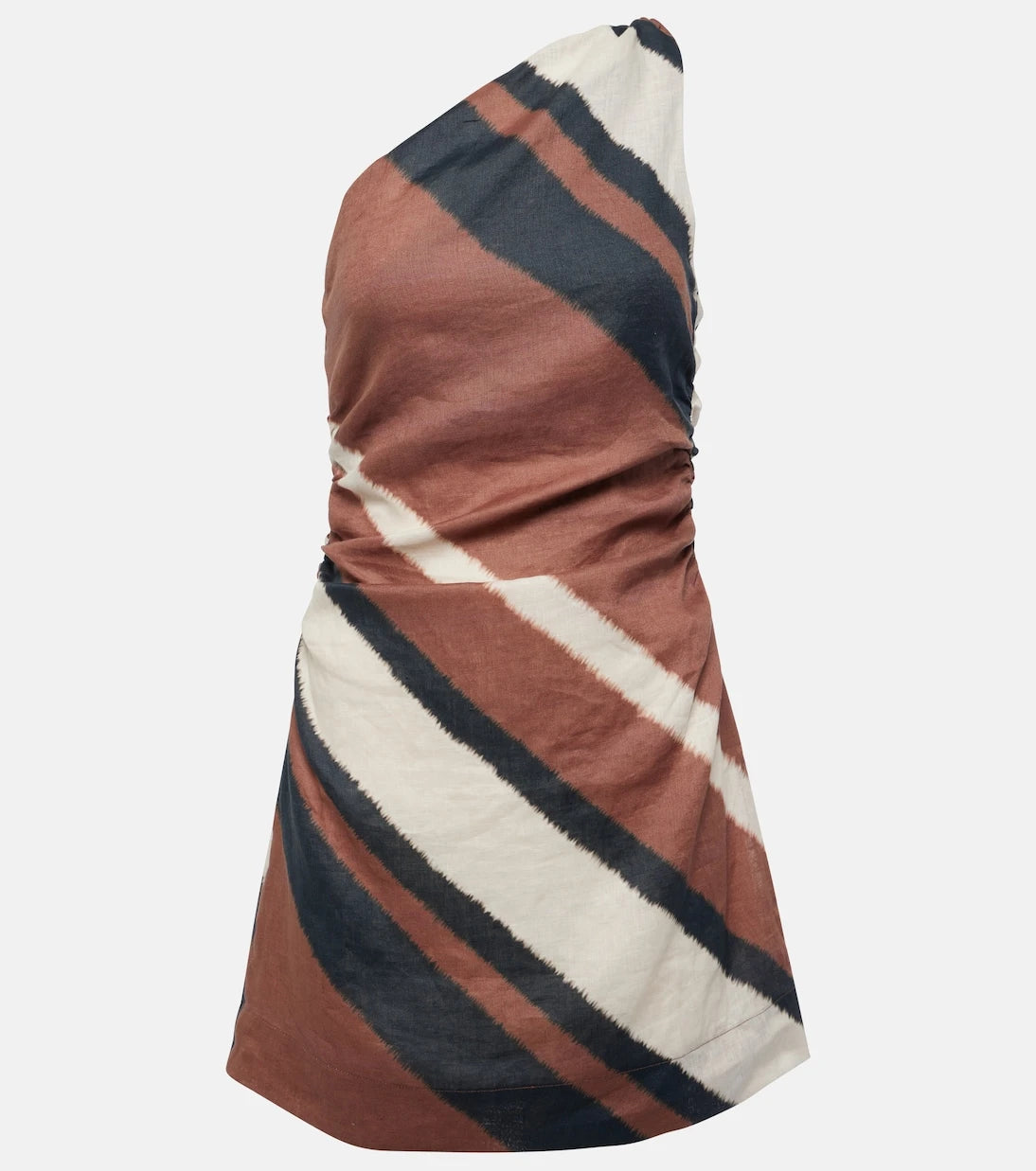 Faithfull - Marga gathered linen minidress