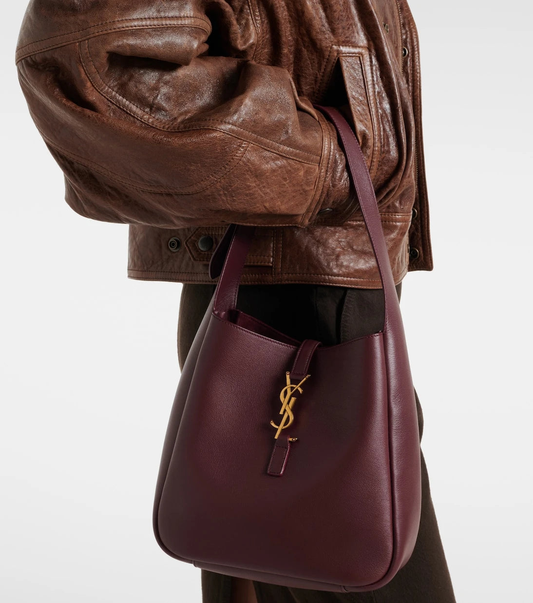 Saint Laurent - Le 5 à 7 Small leather tote bag