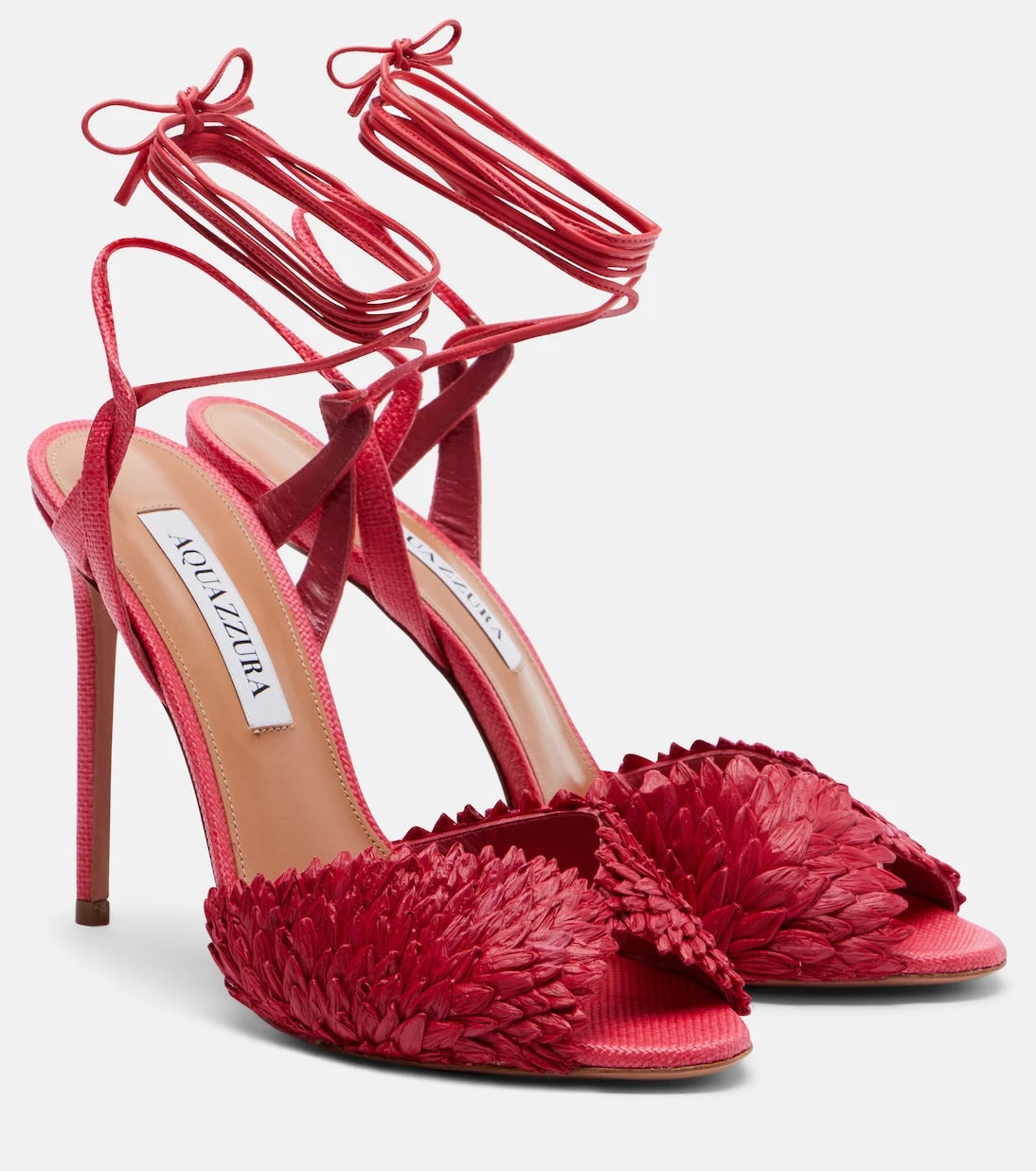 Aquazzura - Rio Flirt raffia sandals