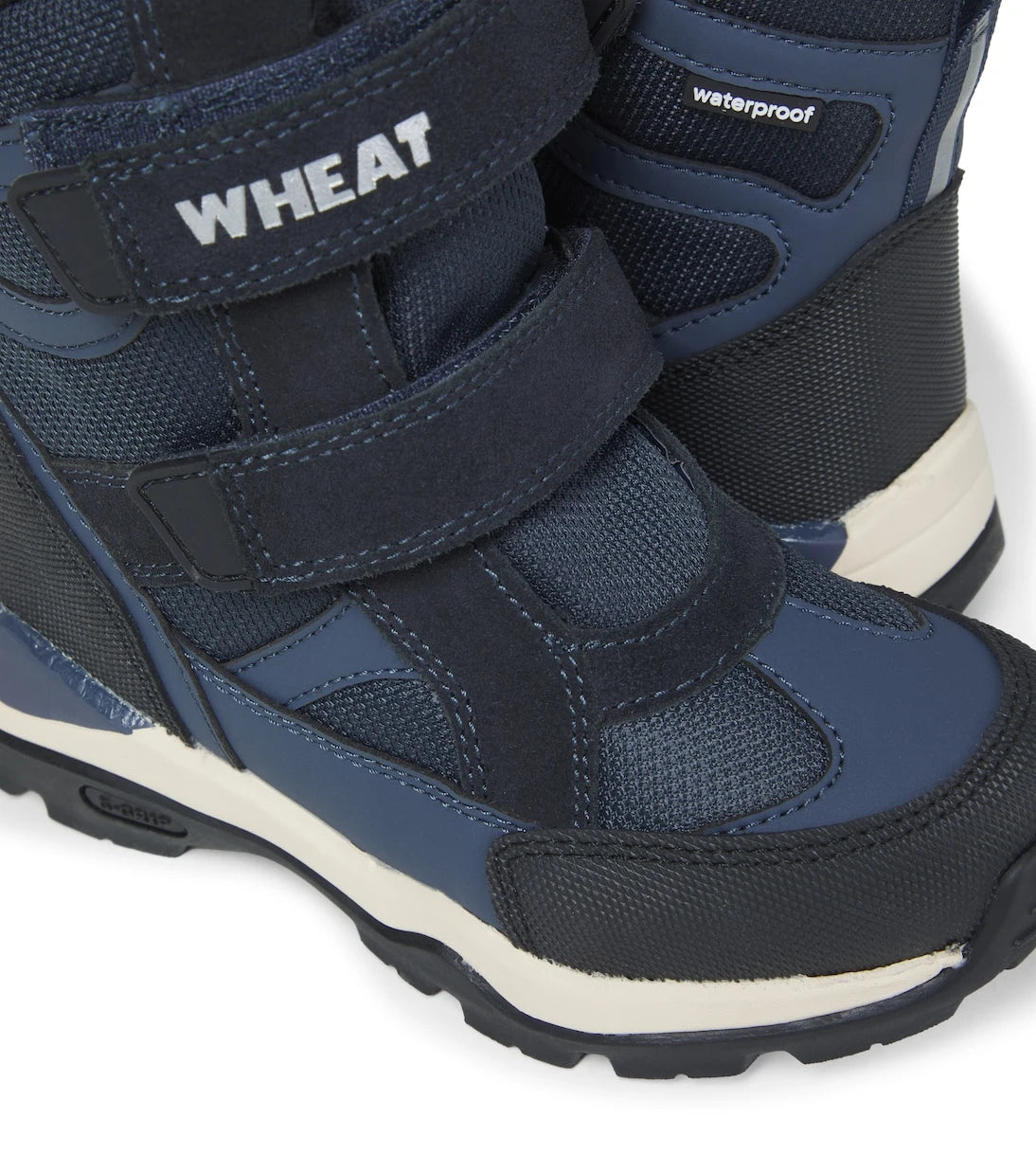 Wheat - Leather-trimmed ankle boots