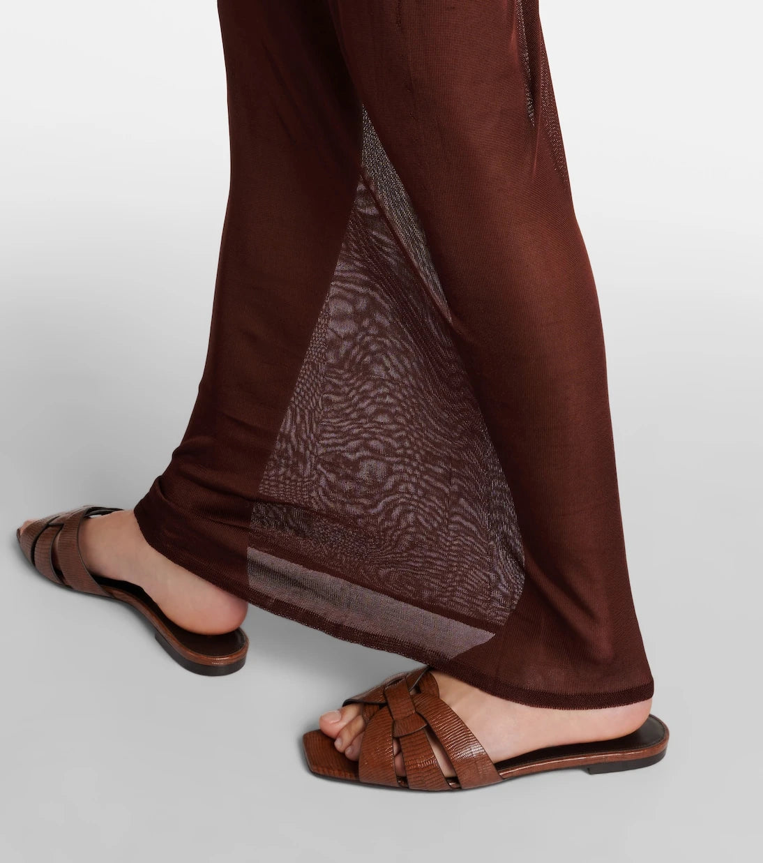 Saint Laurent - Tribute lizard-effect leather sandals