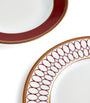 Set of 8 Renaissance Red Dinnerware Pieces