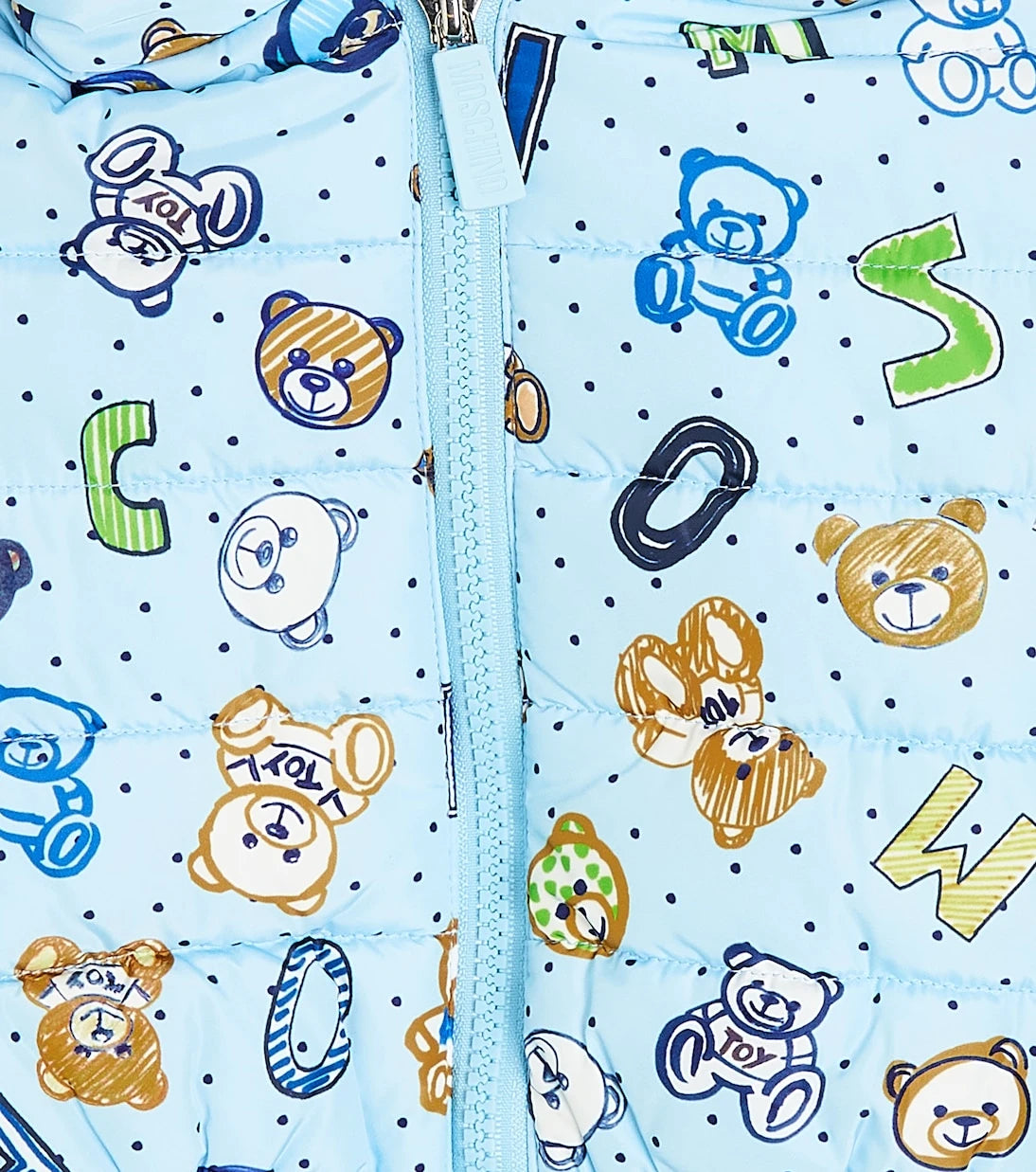 Moschino Kids - جاكيت منفوخ بطبعة للأطفال