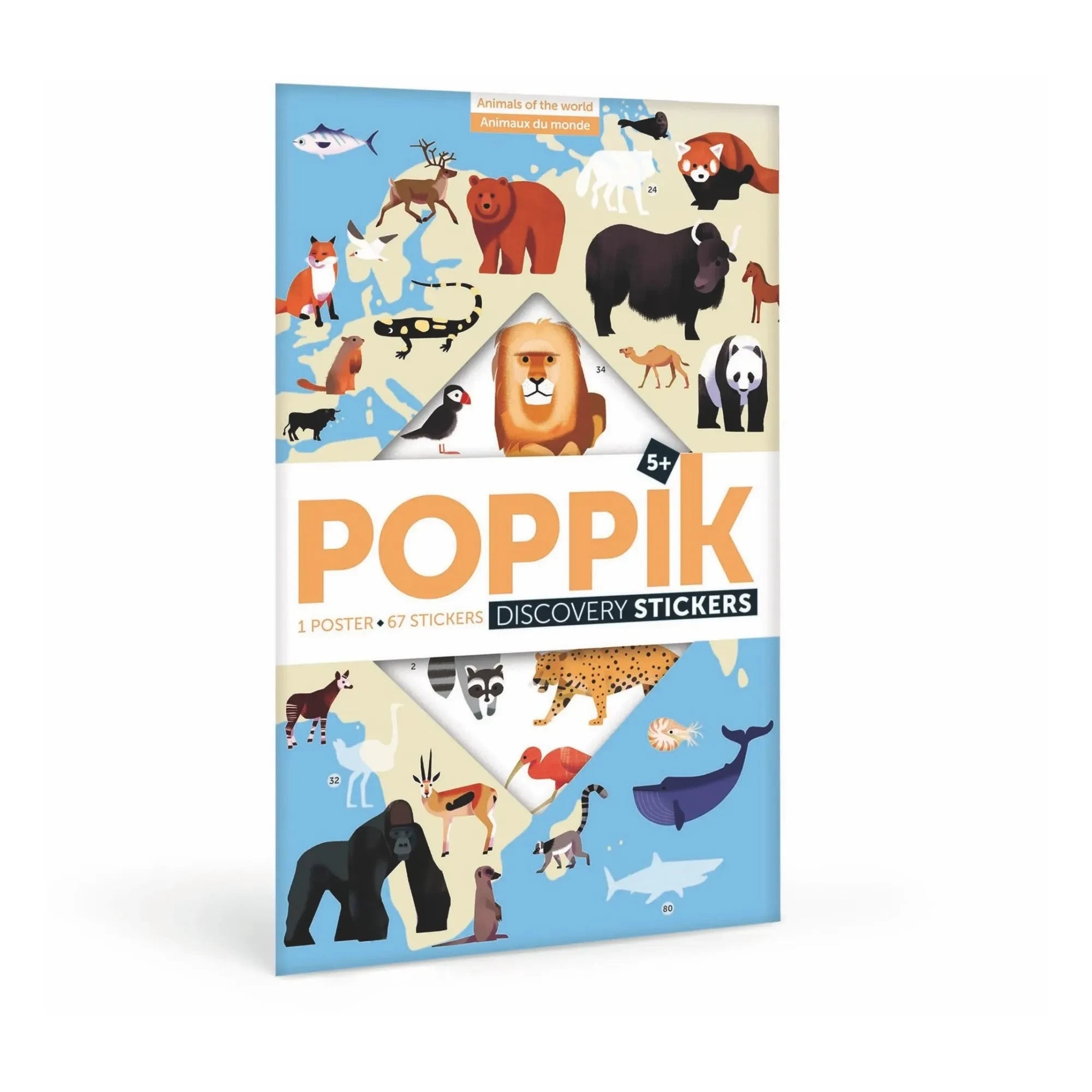 Poppik - Animals Poster + Stickers