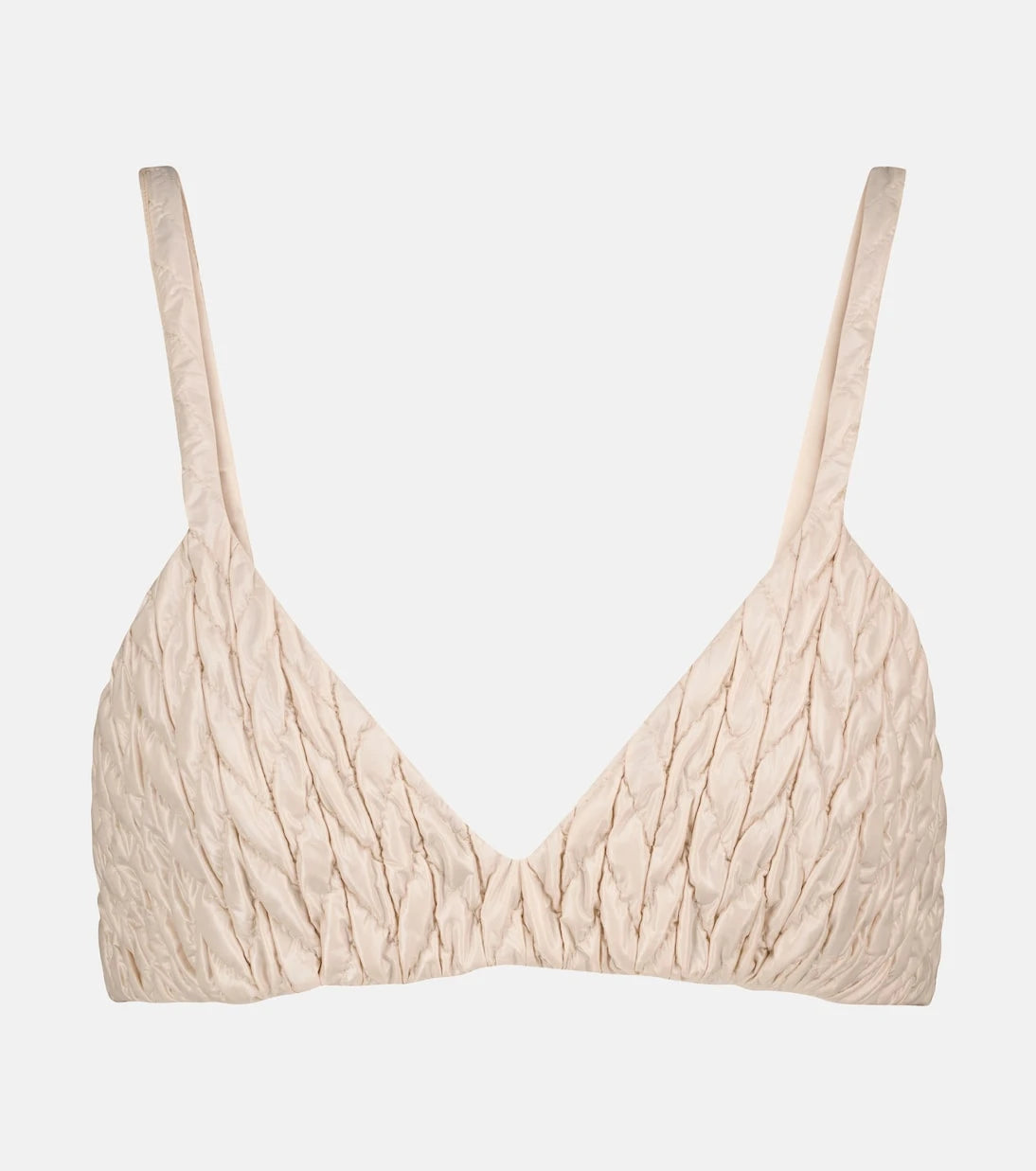 Miu Miu - Quilted nylon bralette