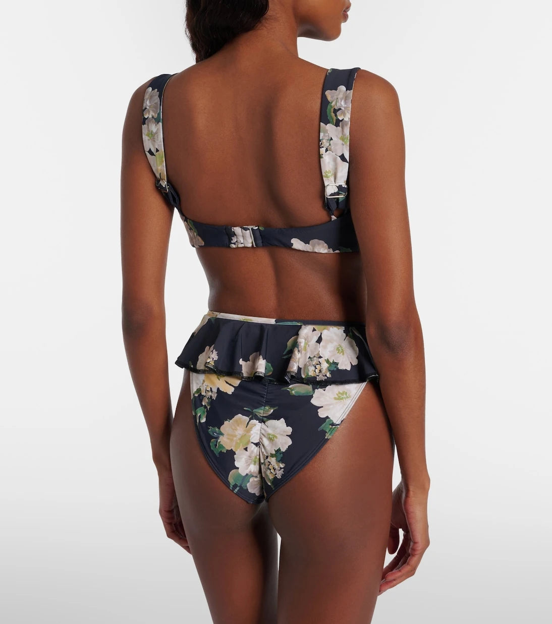 Montce - Tamarindo Liz floral ruffled bikini bottoms