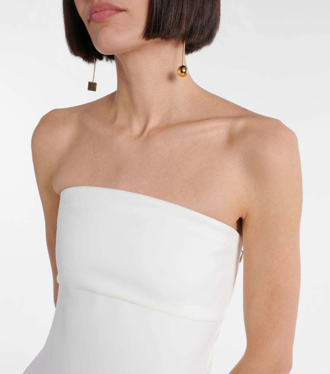Jacquemus - Draped bustier gown
